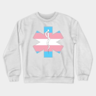 Star of Life Trans Pride Crewneck Sweatshirt